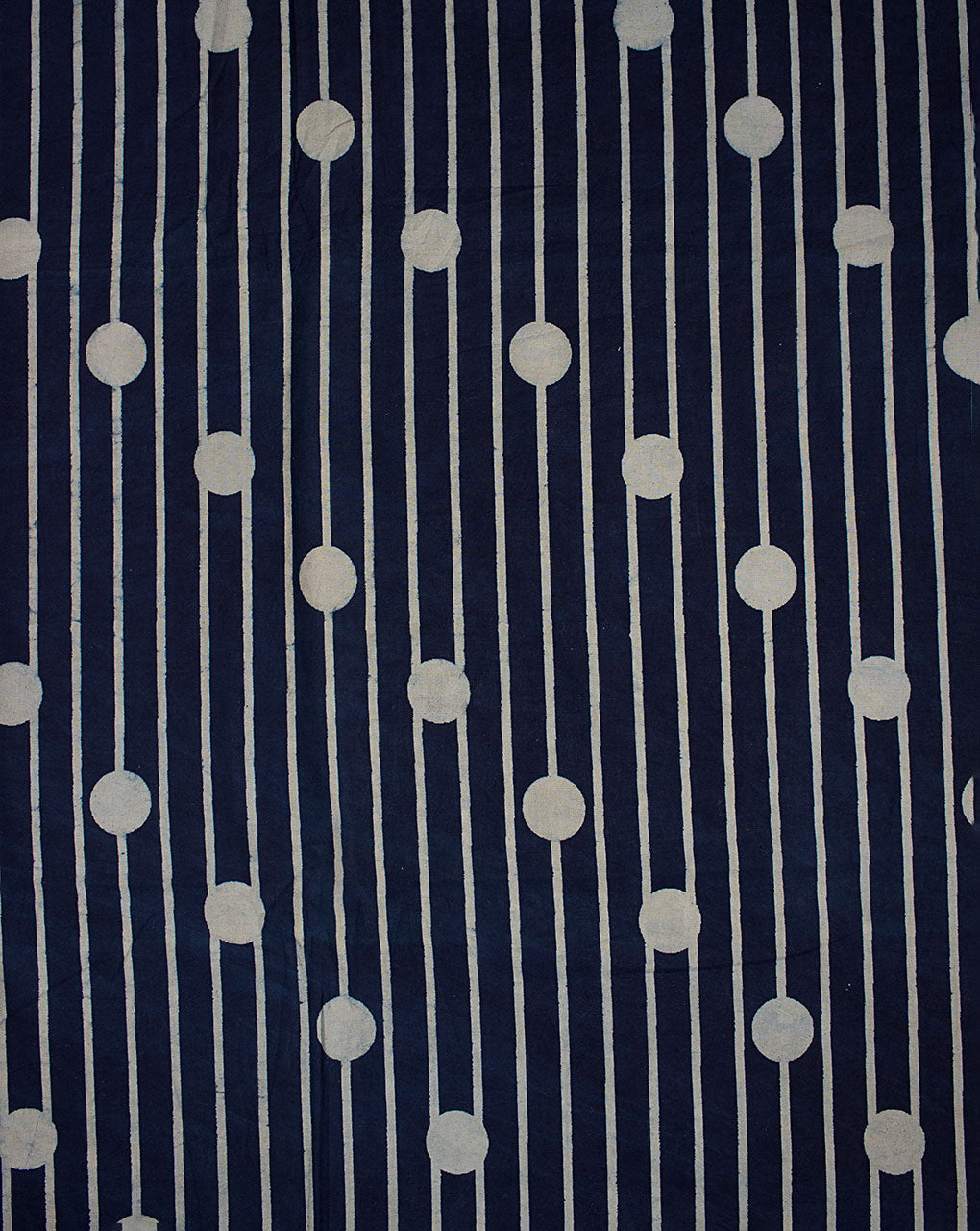 ( Pre Cut 1 MTR ) Indigo Hand Block Cotton Fabric