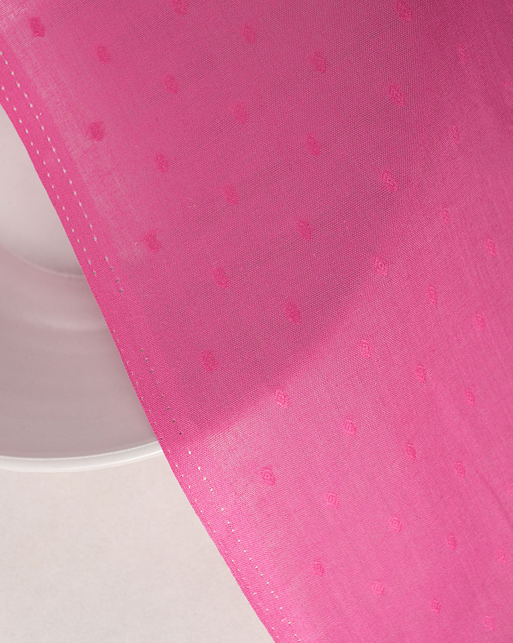 Pink Jacquard Cotton Fabric