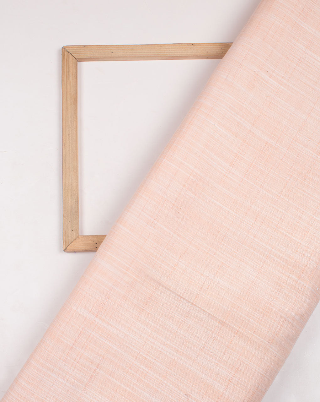 Light Beige Abstract Pattern Woven Loom Textured Cotton Fabric - Fabriclore.com