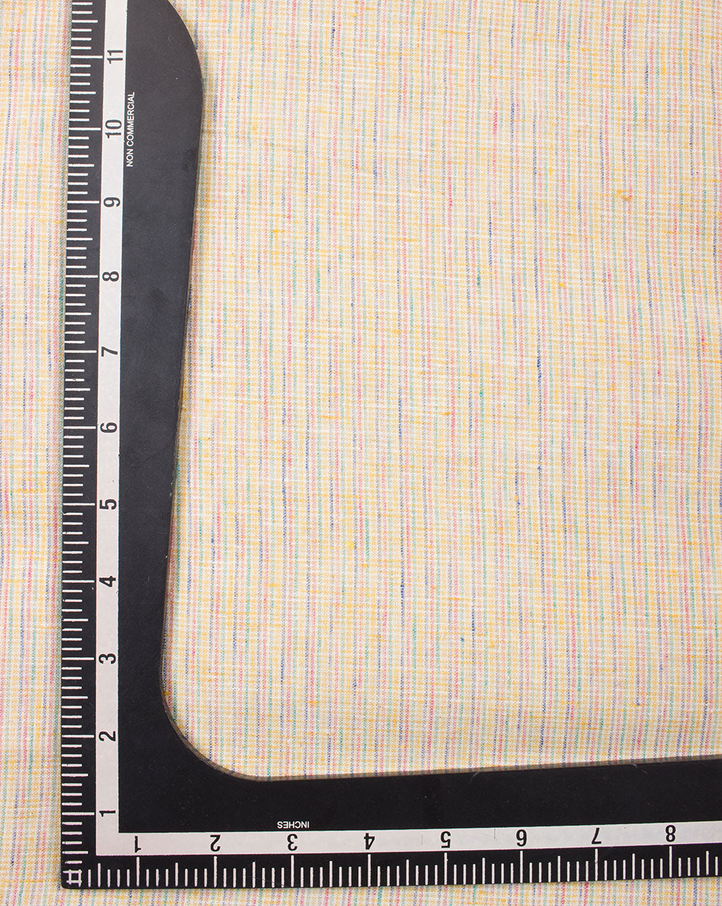 Beige Stripes Pattern Woven Loom Textured Cotton Fabric - Fabriclore.com