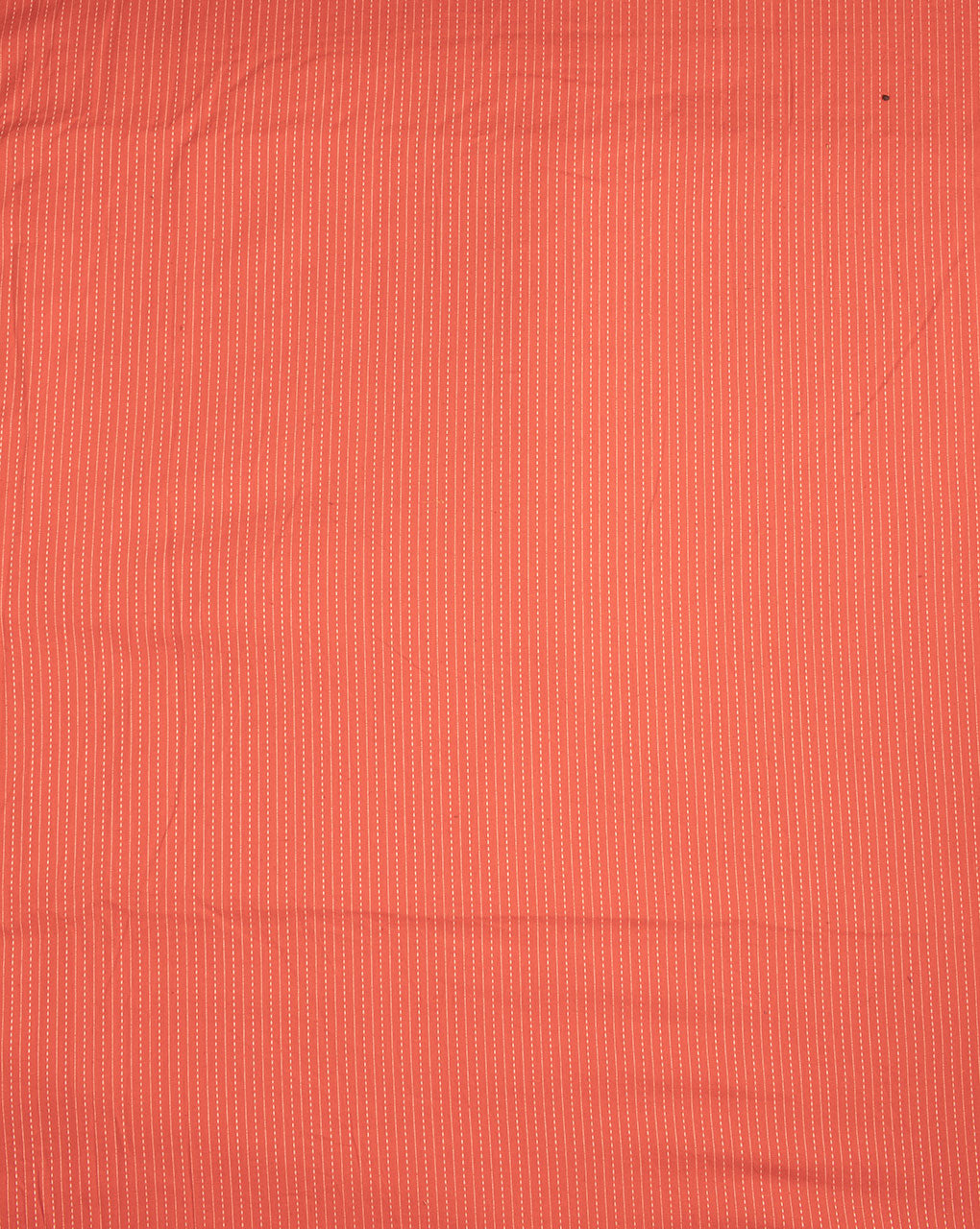 Orange Plain Kantha Cotton Fabric - Fabriclore.com