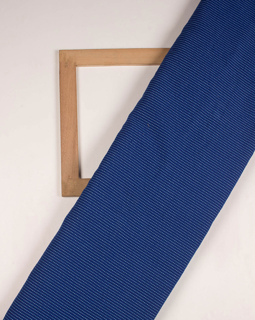 Royal Blue Plain Kantha Cotton Fabric - Fabriclore.com