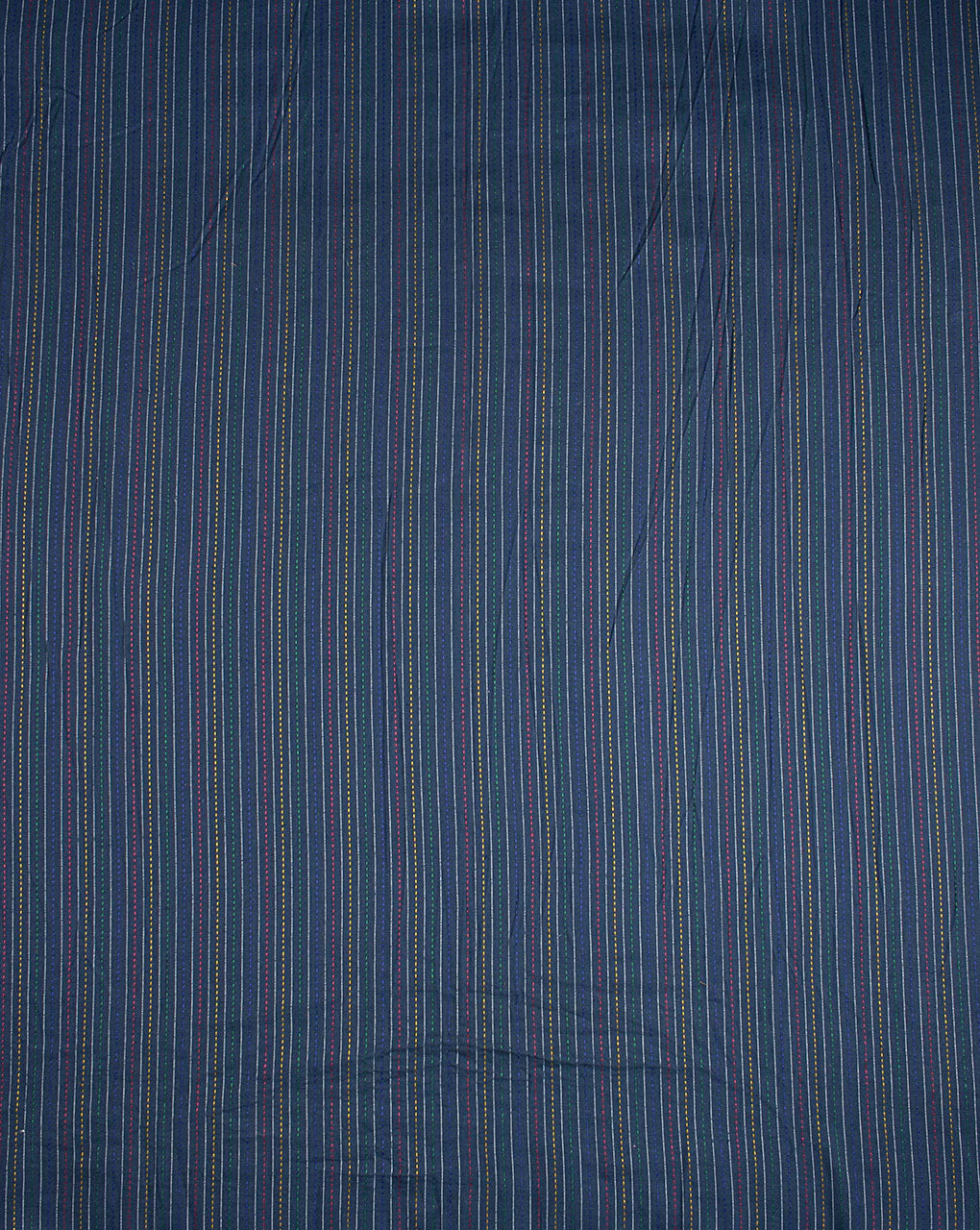 Blue Kantha Cotton Fabric - Fabriclore.com