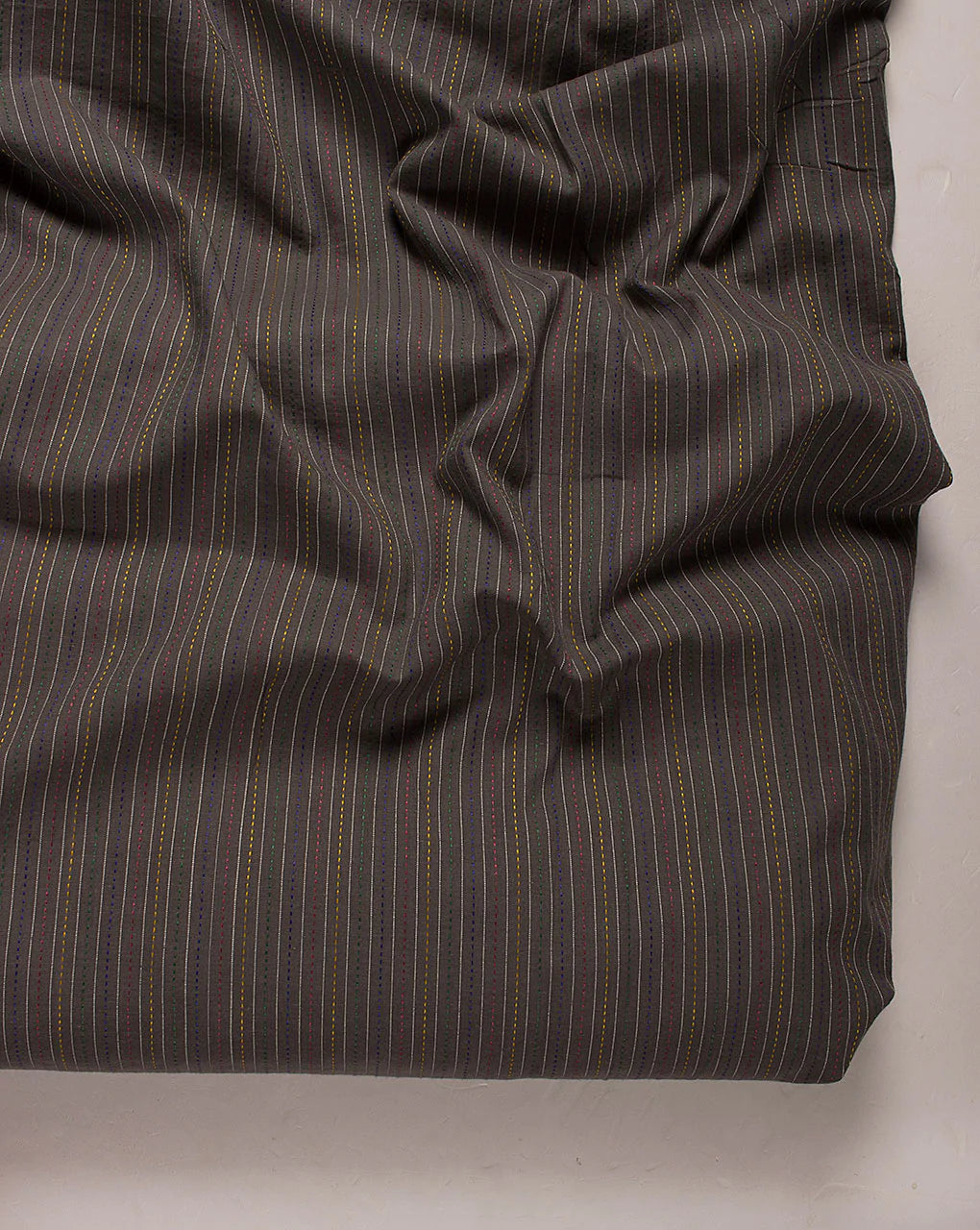 ( Pre Cut 70 CM ) Stripes Kantha Cotton Fabric