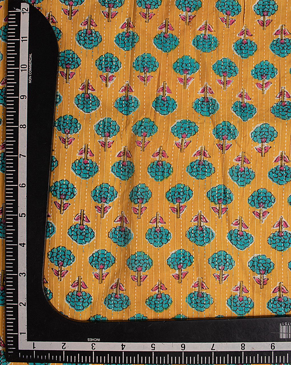 Screen Print Kantha Cotton Fabric