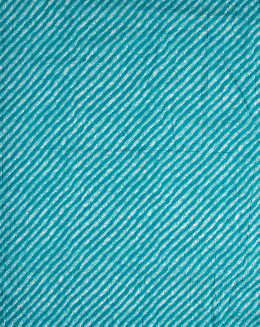 Stripes Leheriya Screen Print Cotton Fabric - Fabriclore.com