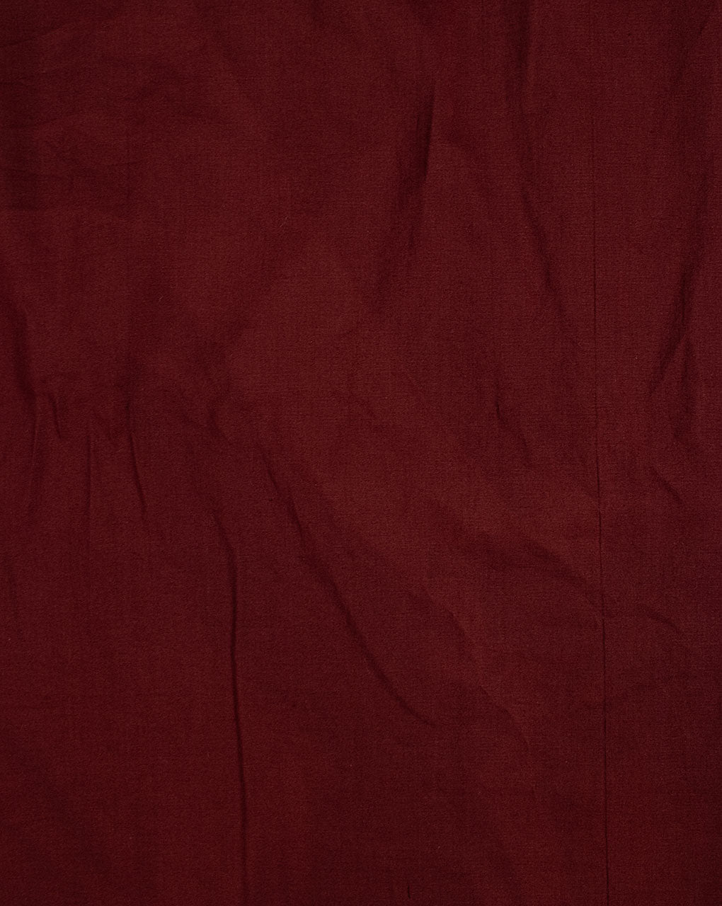 ( Pre Cut 2.25 MTR ) Maroon Plain Cotton Fabric