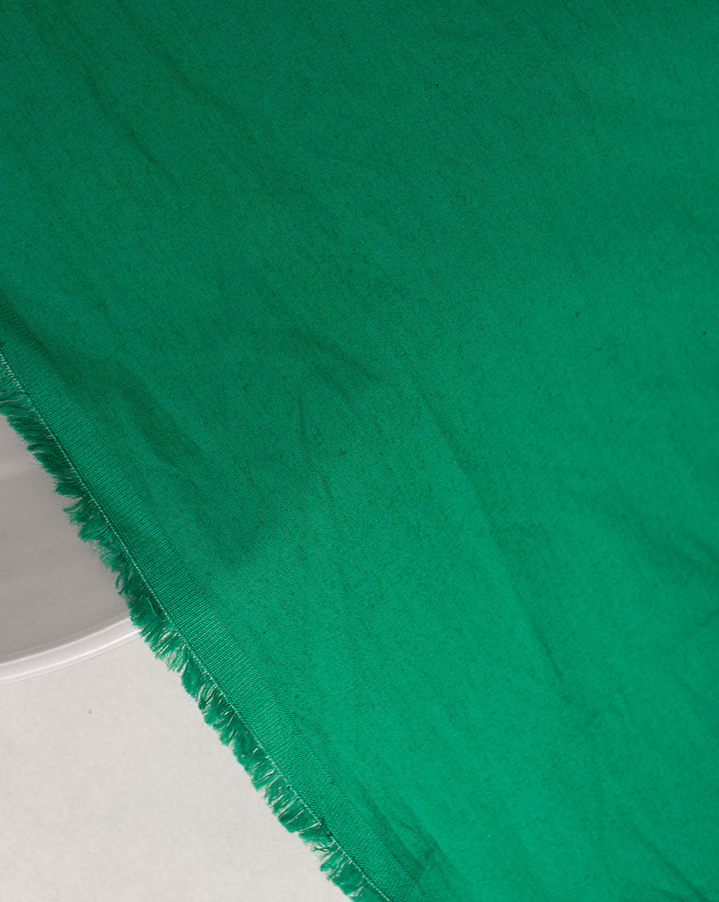 ( Pre Cut 80 CM ) Green Plain Cotton Poplin Fabric ( Width 56 Inch )