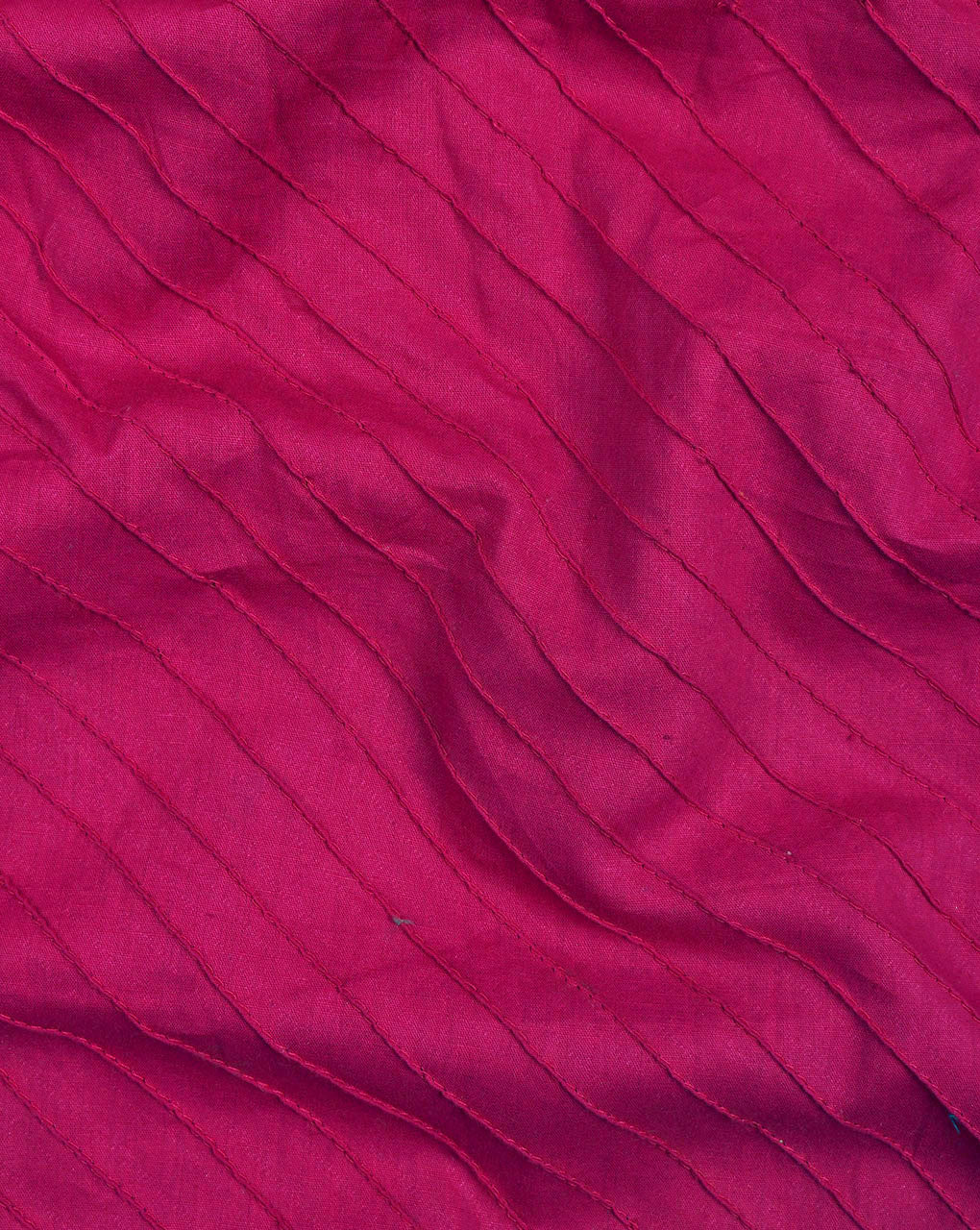Fuchsia Plain Pin-Tucks Cotton Fabric ( Width 39 Inch ) - Fabriclore.com