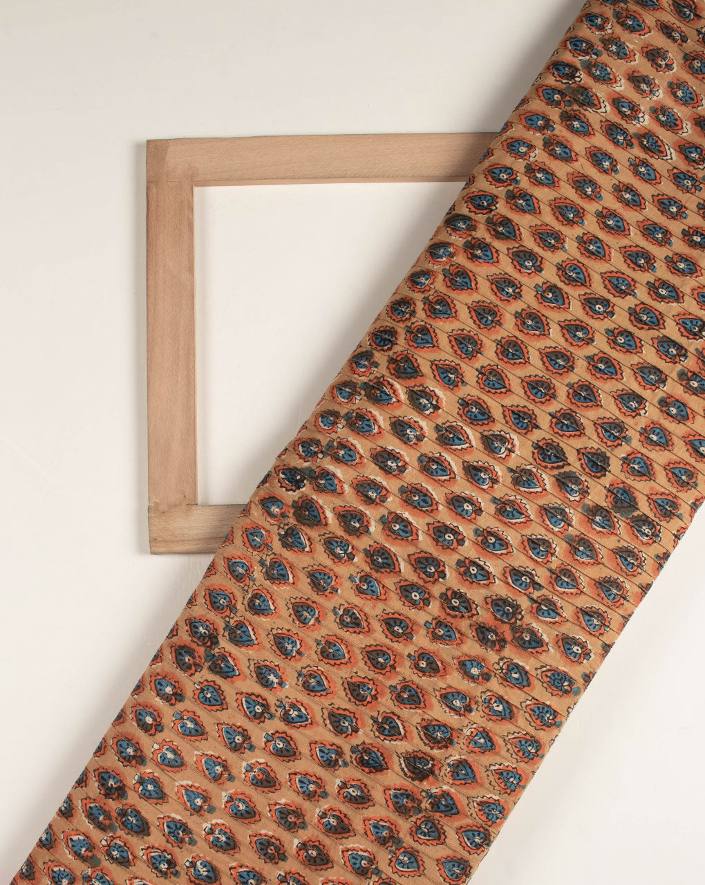 Rapid Hand Block Pin-Tucks Cotton Fabric - Fabriclore.com