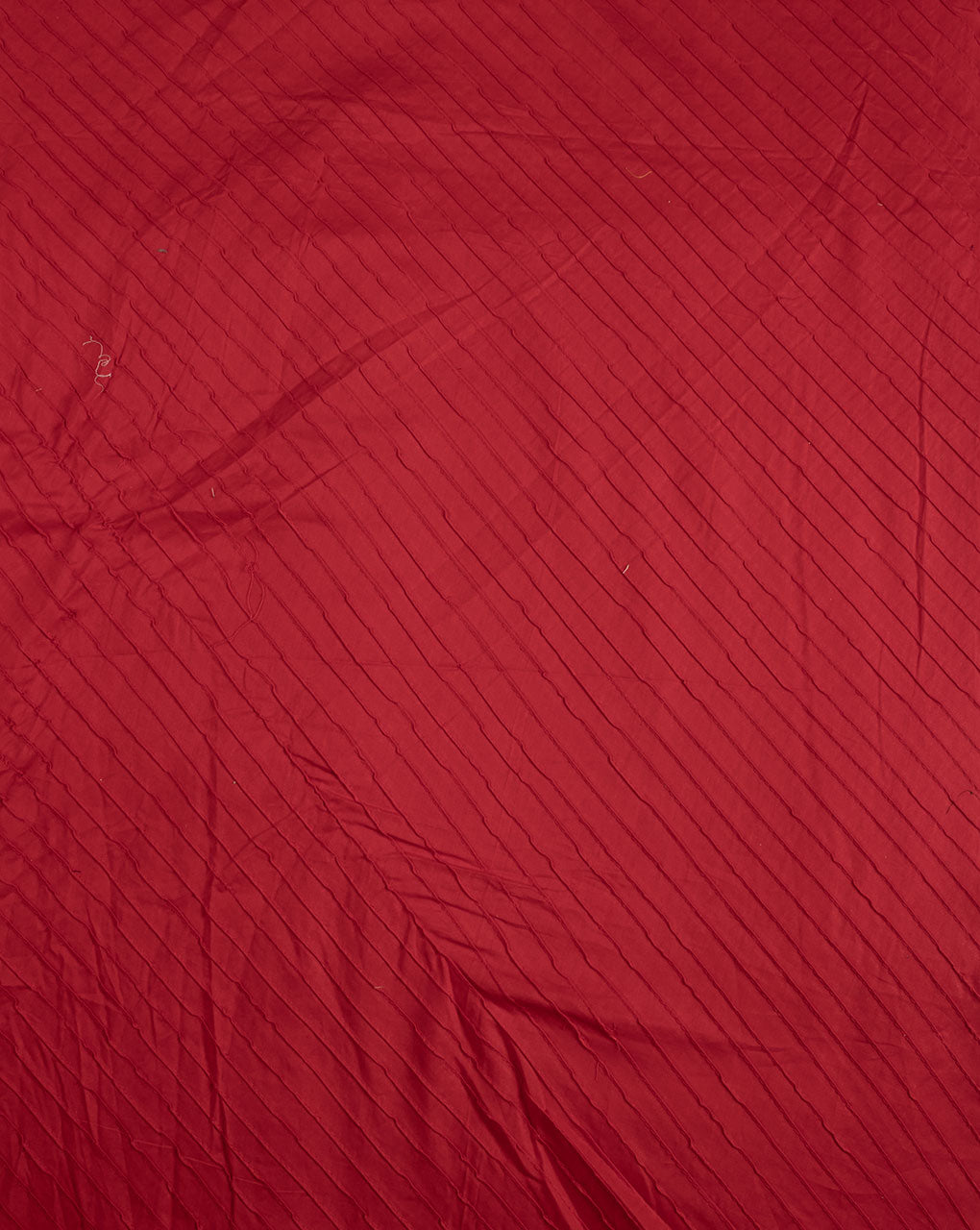 Red Pin-Tucks Cotton Fabric ( Width 40 Inch ) - Fabriclore.com