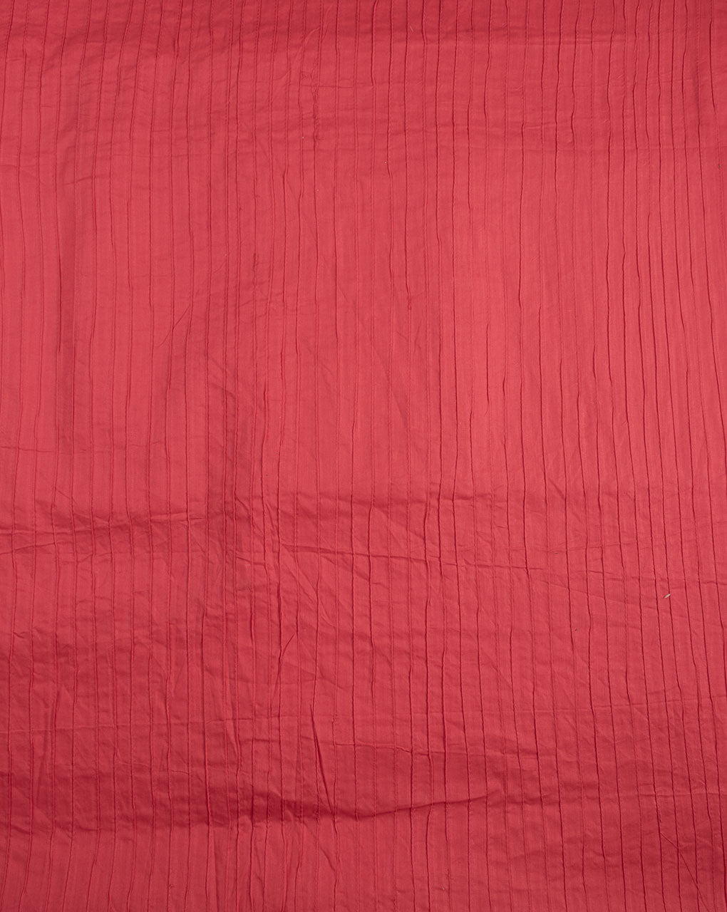Salmon Pin-Tucks Cotton Fabric ( Width 36 Inch ) - Fabriclore.com