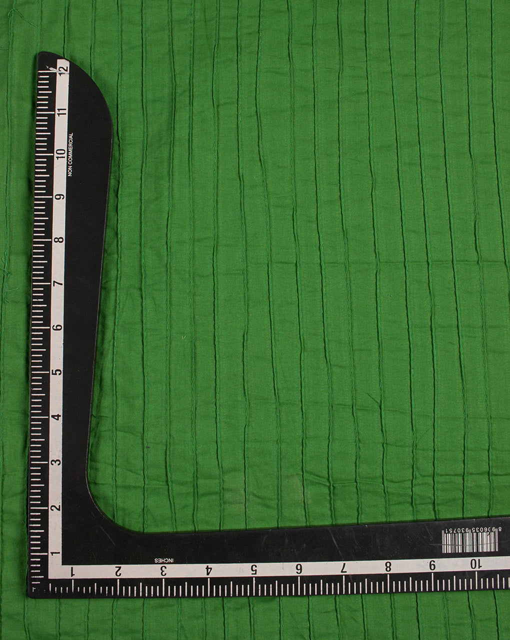 Green Pin-Tucks Cotton Fabric ( Width 36 Inch ) - Fabriclore.com
