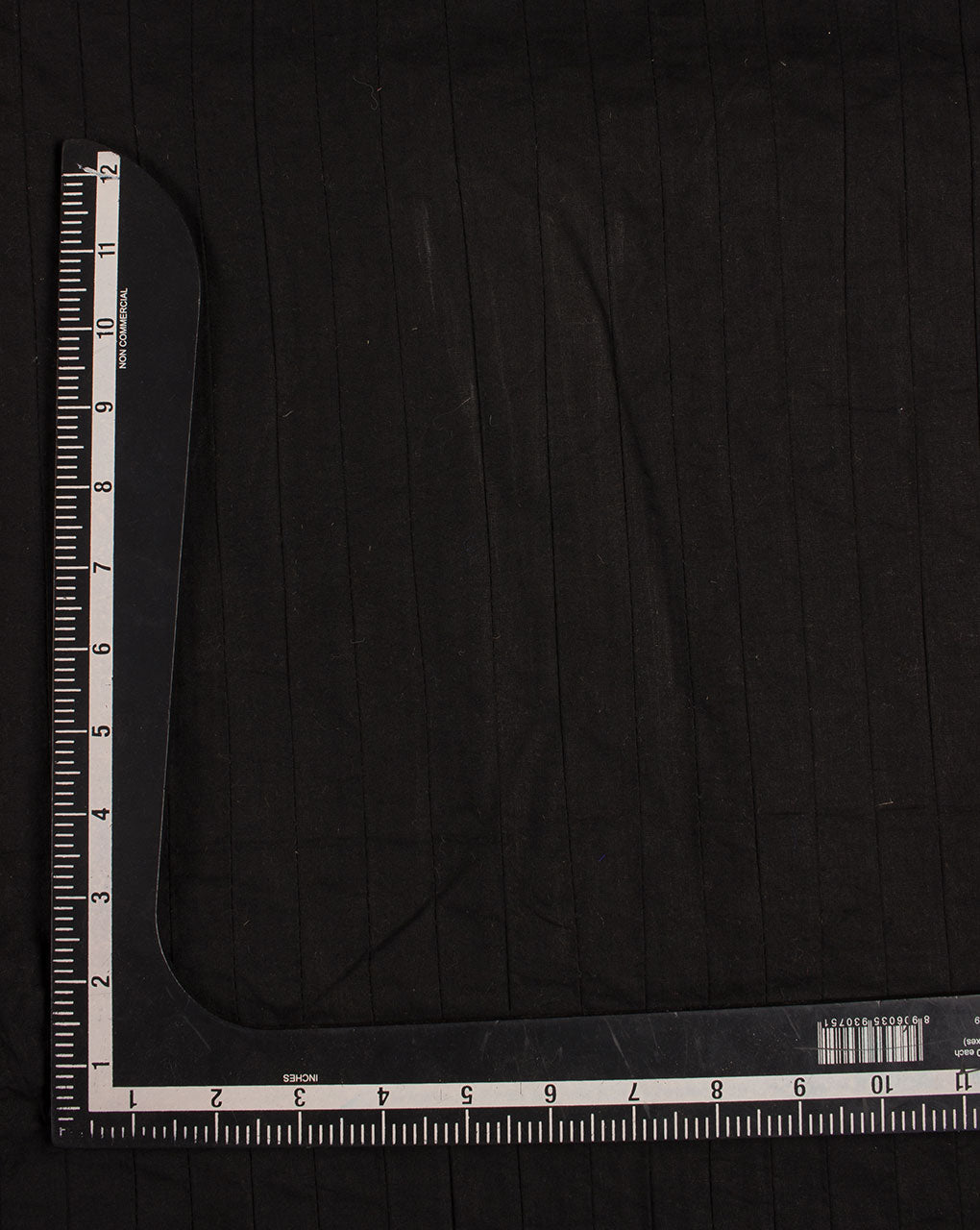 Black Pin-Tucks Cotton Fabric ( Width 36 Inch ) - Fabriclore.com
