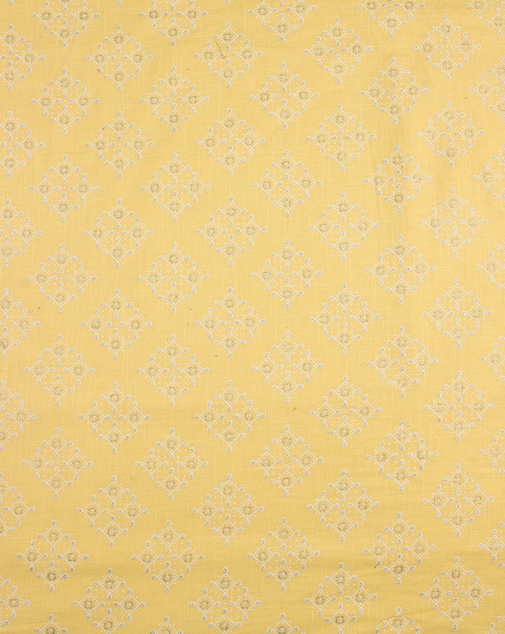 Traditional Screen Print Slub Cotton Fabric - Fabriclore.com