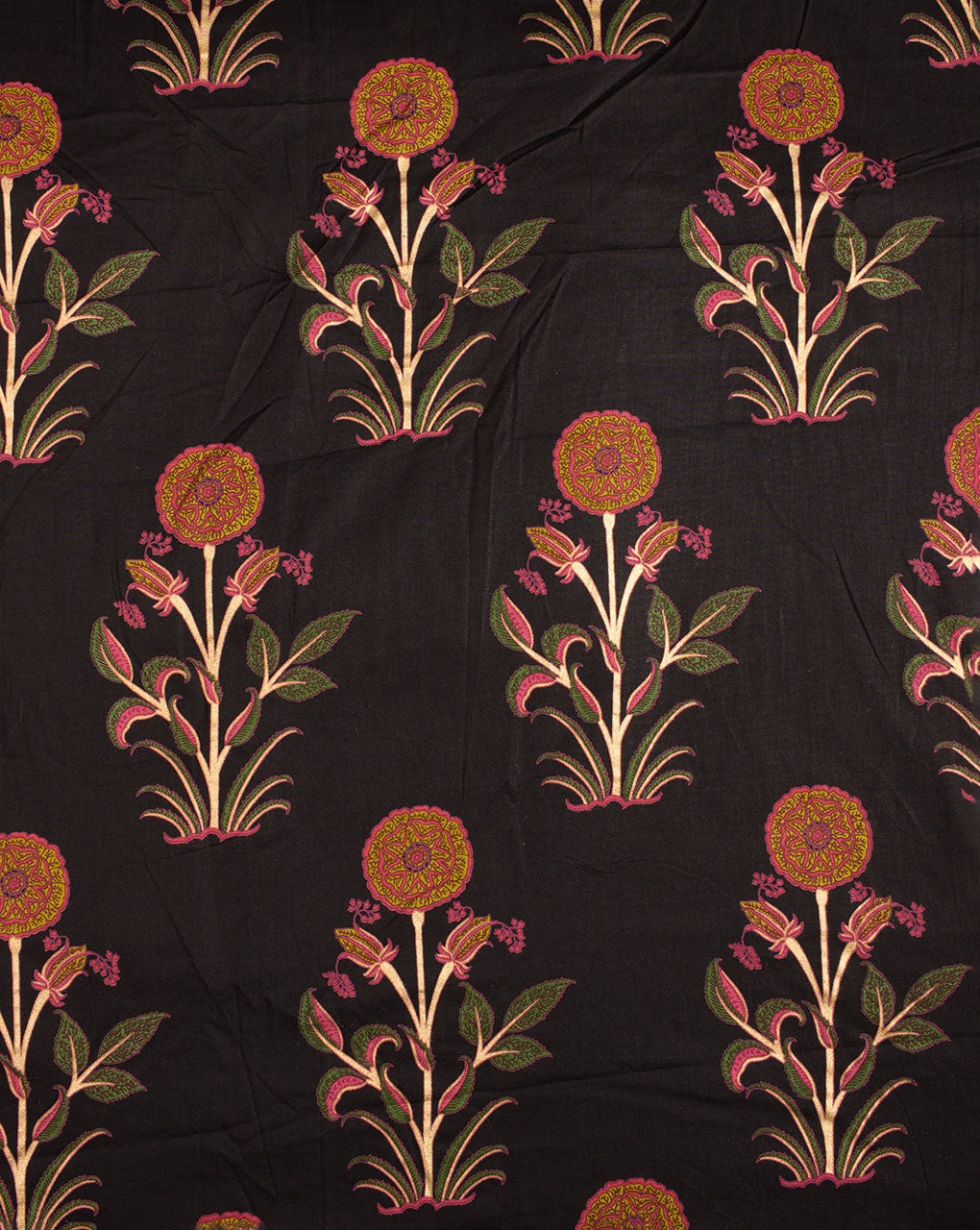 Mughal DIscharge Print Cotton Fabric - Fabriclore.com