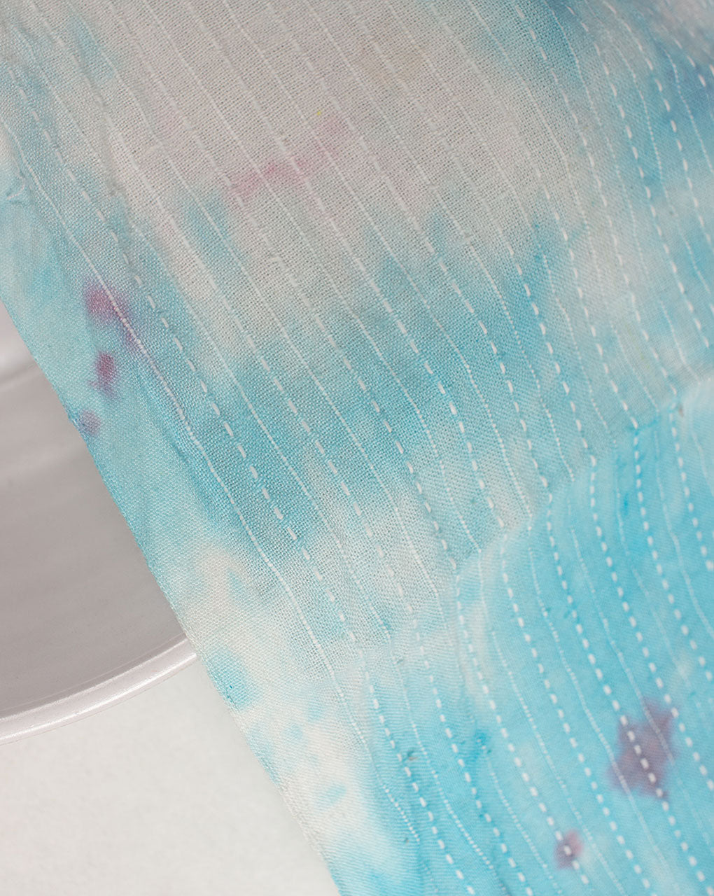 ( Pre Cut 65 CM ) Tie & Dye Kantha Cotton Fabric