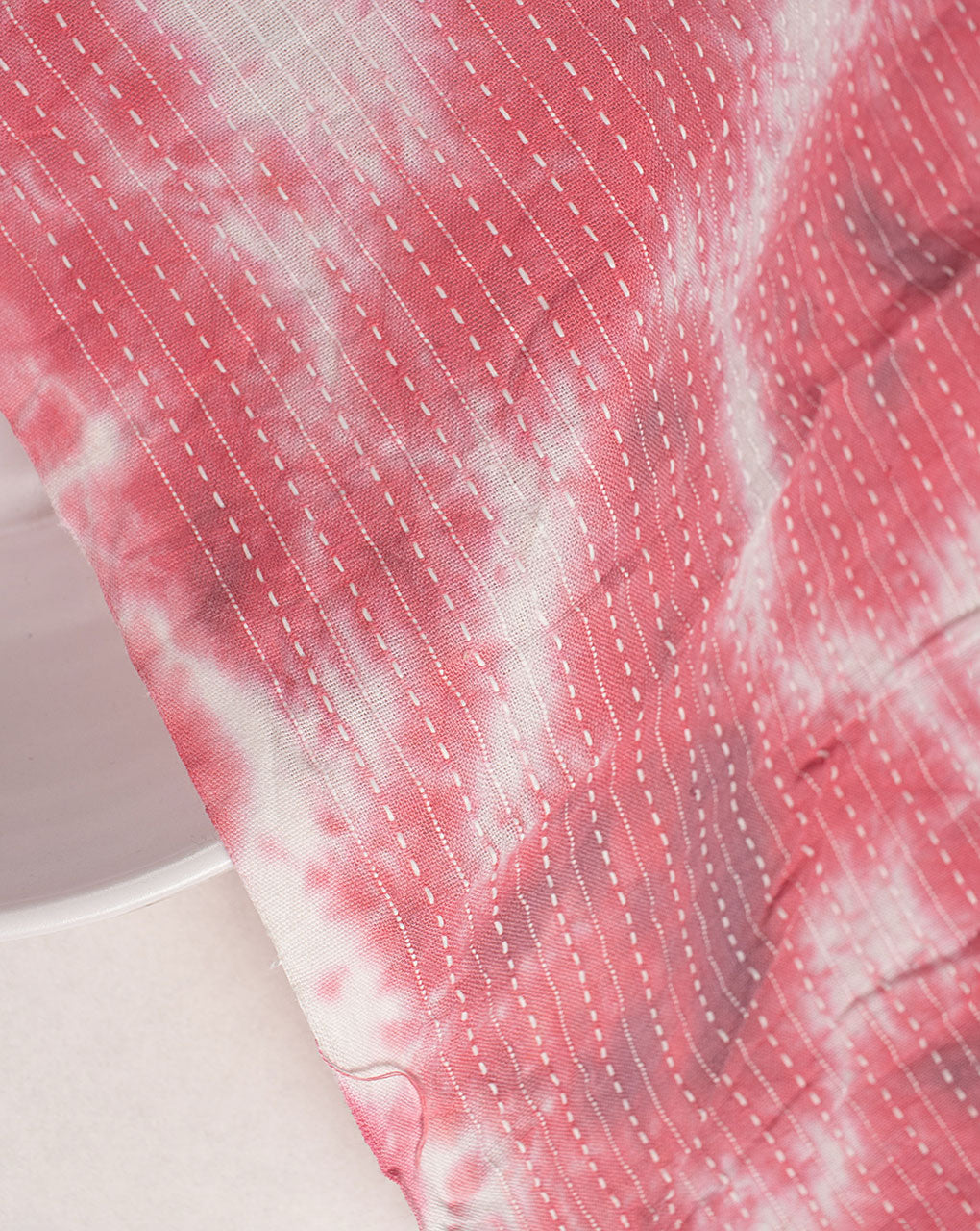 ( Pre Cut 70 CM ) Tie & Dye Kantha Cotton Fabric