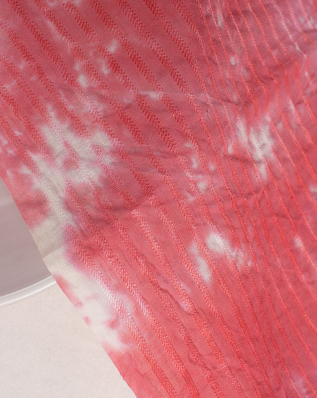 ( Pre Cut 1 MTR ) Tie & Dye Dobby Cotton Fabric