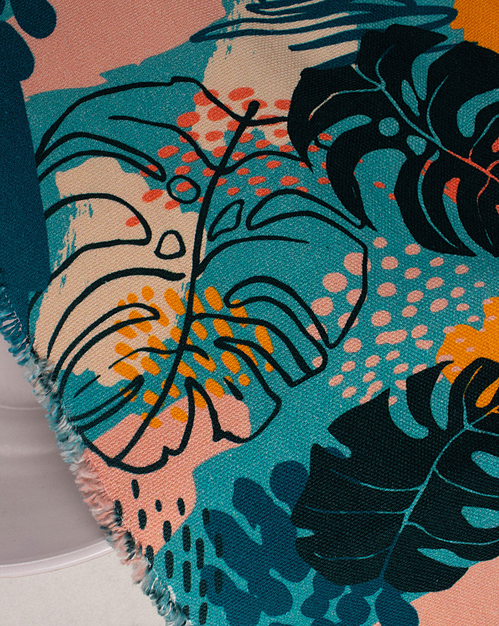 ( Pre Cut 85 CM ) Digital Print Cotton Duck Fabric ( Width 58 Inch )