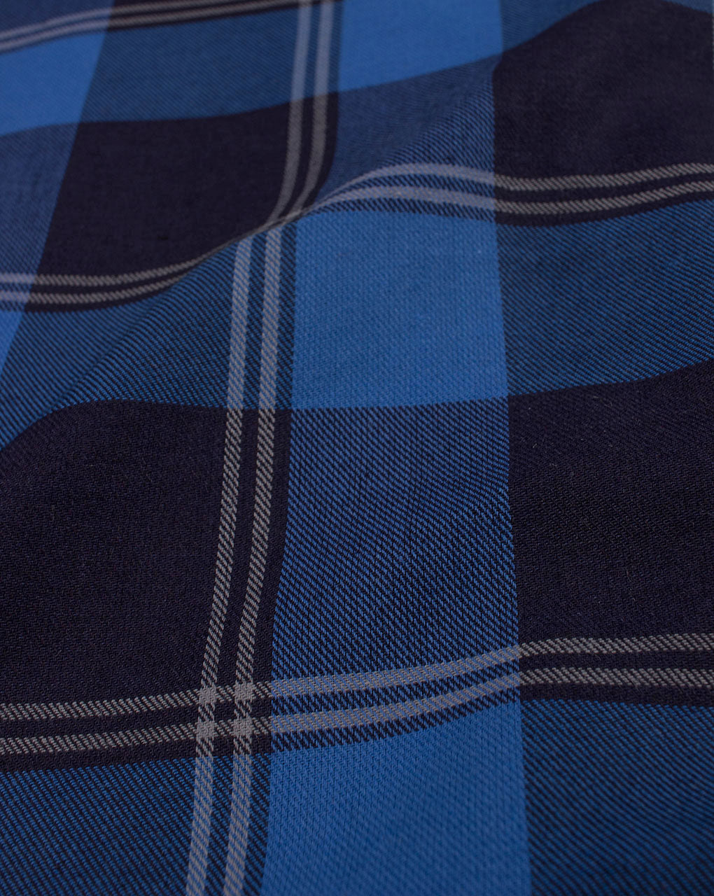 Woven Azo Free Dye indigo Checks Fabric ( Width 56 Inch ) - Fabriclore.com