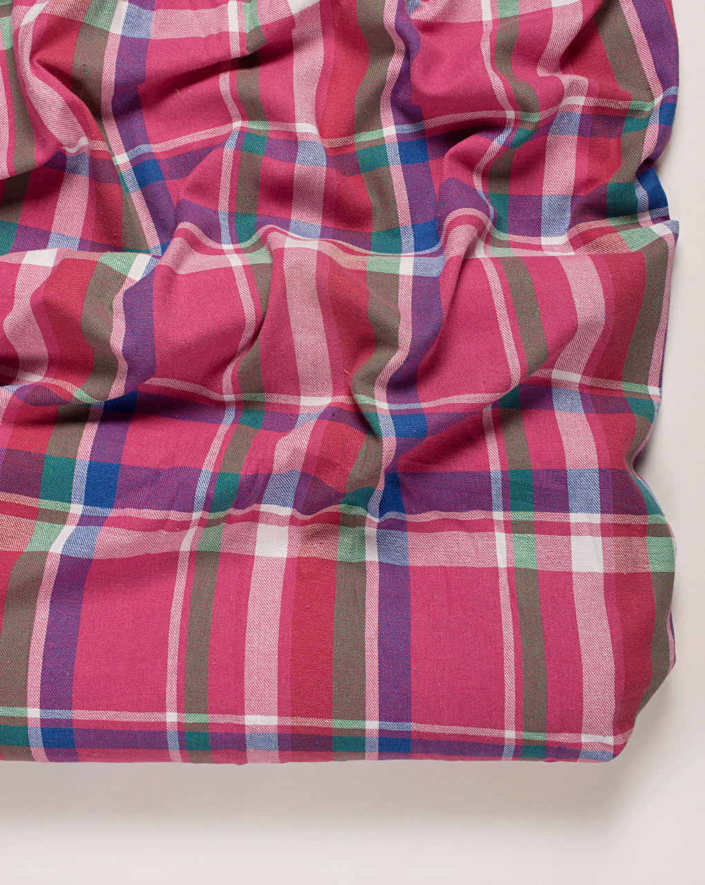 ( Pre Cut 50 CM ) Tartan Checks Cotton Flannel Fabric