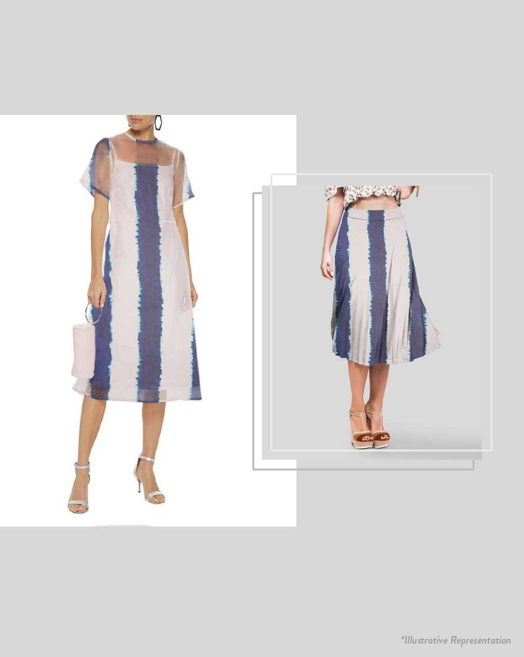 Tie & Dye Digital Print Georgette Fabric