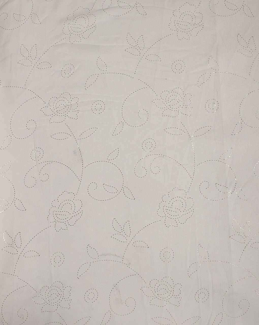 ( Pre Cut 1.25 MTR ) Foil Print Georgette Fabric