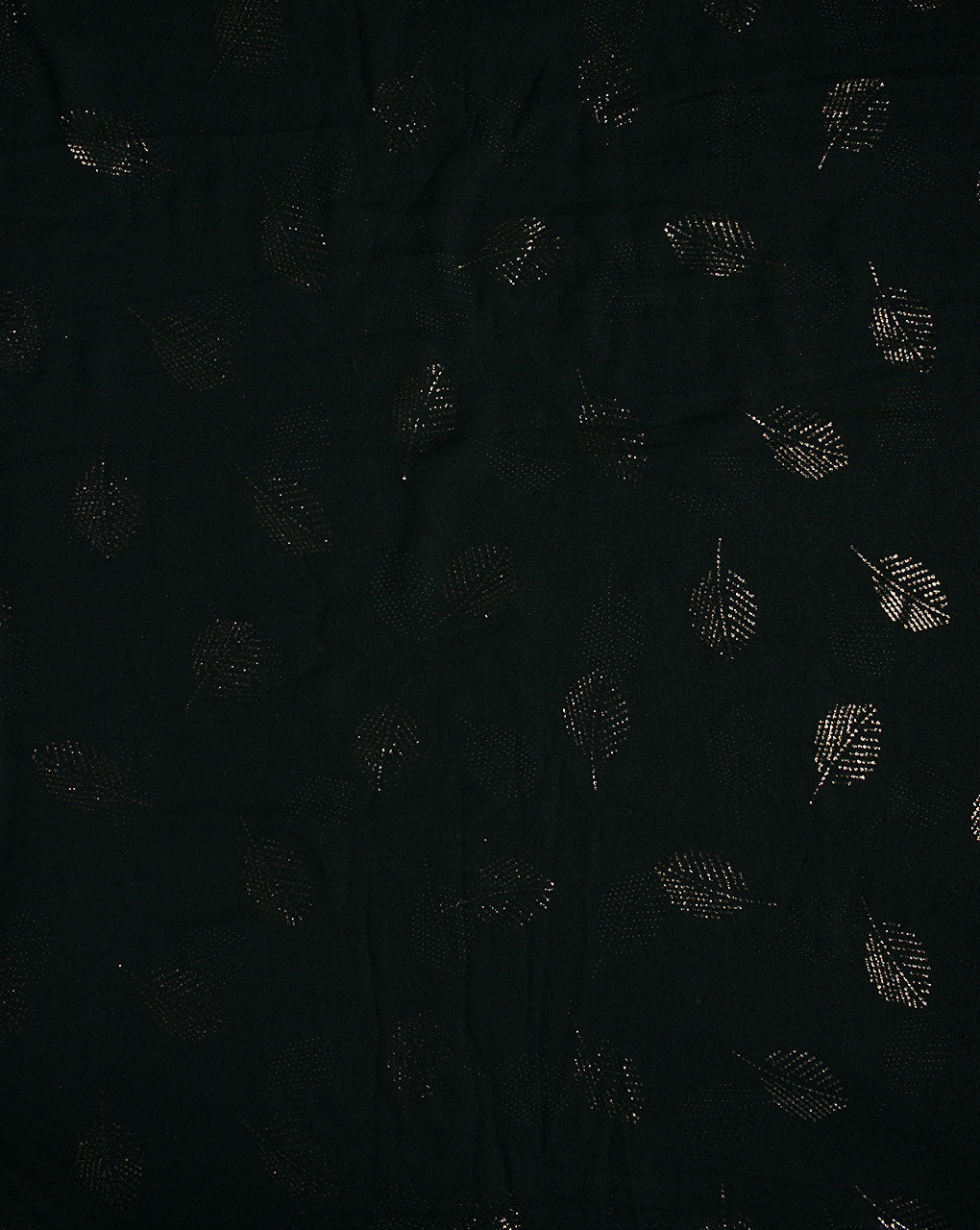 ( Pre Cut 1 MTR ) Foil Print Georgette Fabric