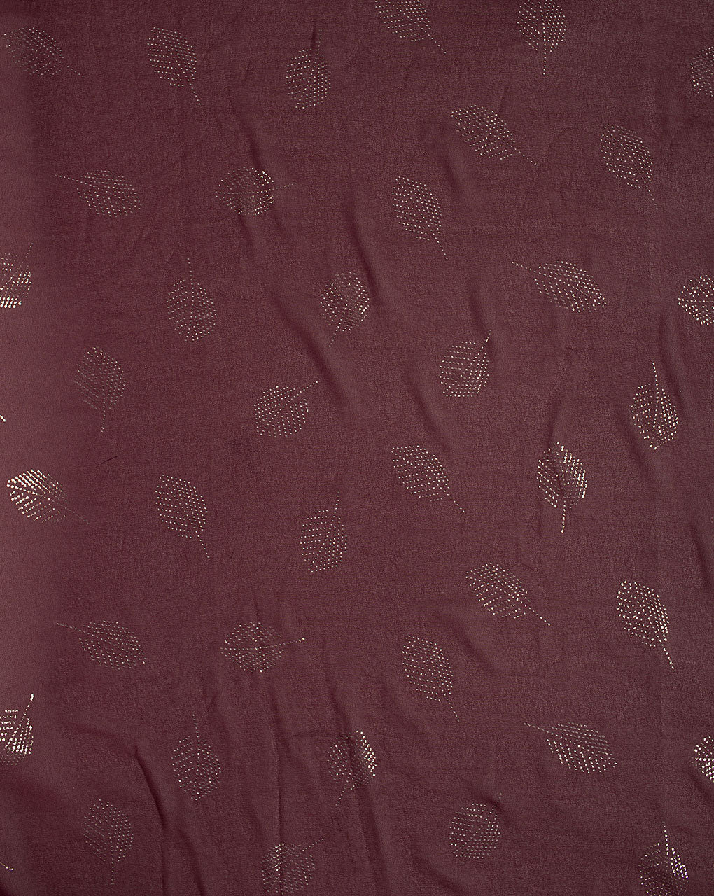 ( Pre Cut 90 CM ) Foil Print Georgette Fabric