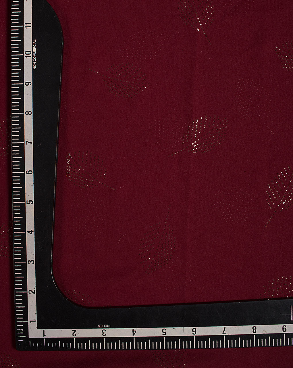 ( Pre Cut 60 CM ) Foil Print Georgette Fabric