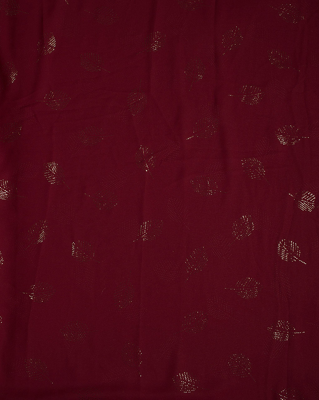 ( Pre Cut 60 CM ) Foil Print Georgette Fabric