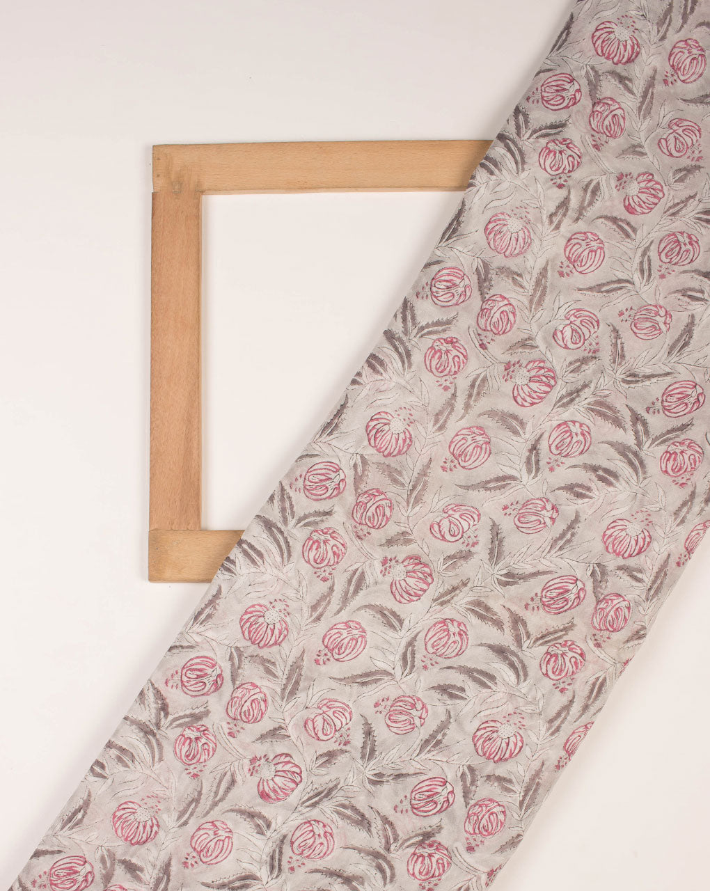 Floral Rapid Print Hand Block Viscose Georgette Fabric - Fabriclore.com