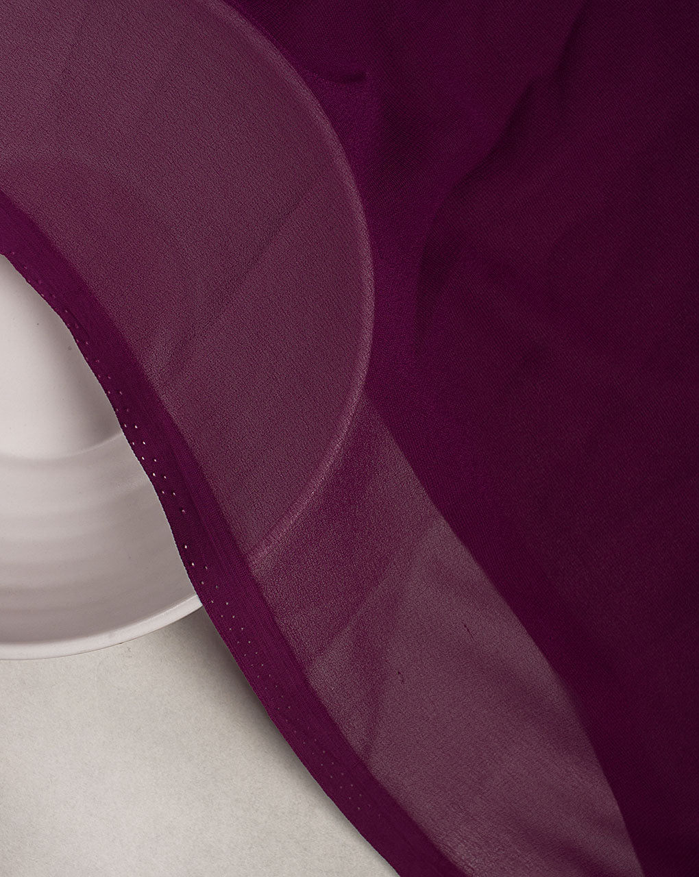 Purple Plain Georgette Fabric