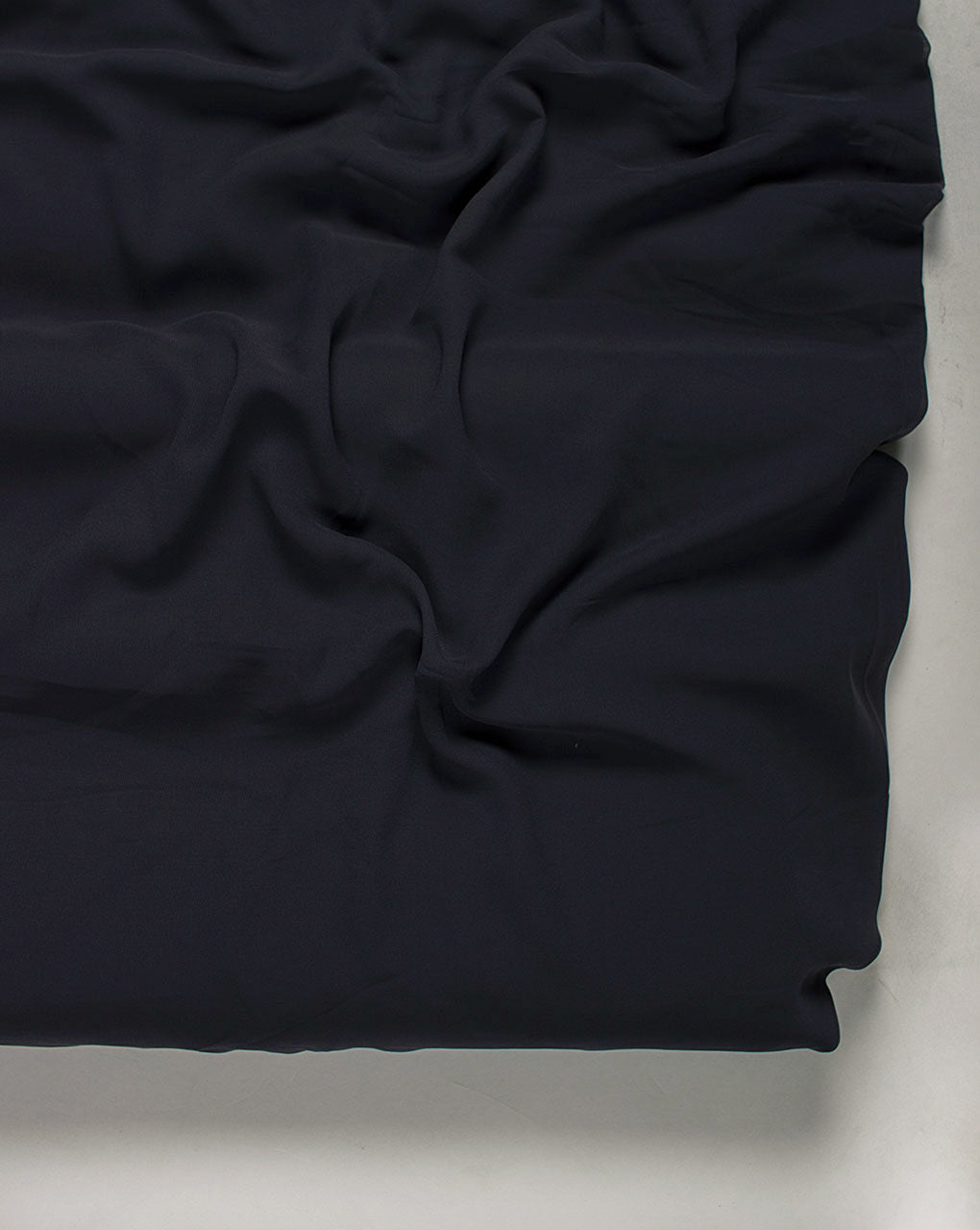 Charcoal Grey Plain Georgette Fabric