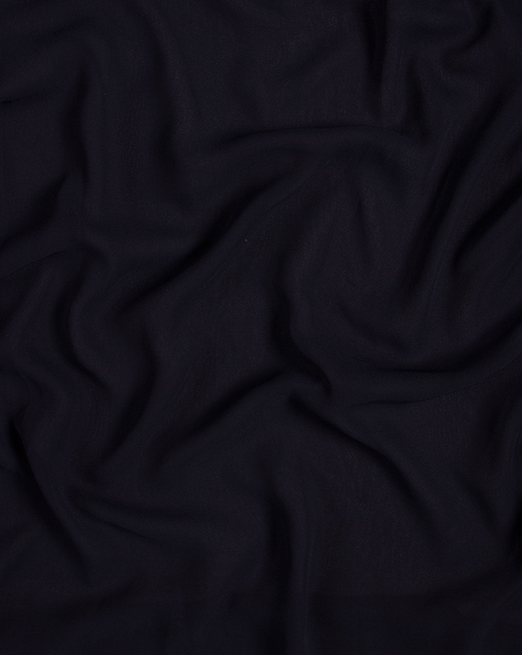 Navy Blue Plain Georgette Fabric