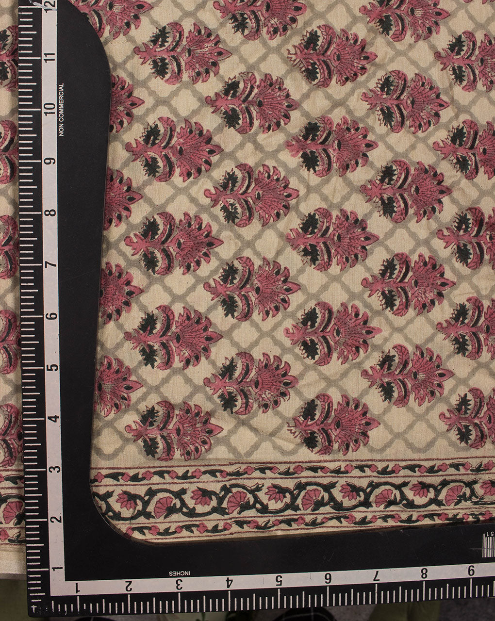 Booti Exclusive Design Hand Block Munga Silk Fabric - Fabriclore.com