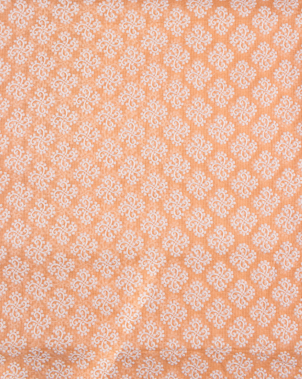Embroidered Cotton Kota Doria Fabric - Fabriclore.com