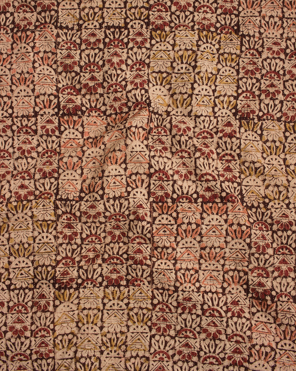 Kantha Kalamkari Hand Block Cotton Fabric - Fabriclore.com