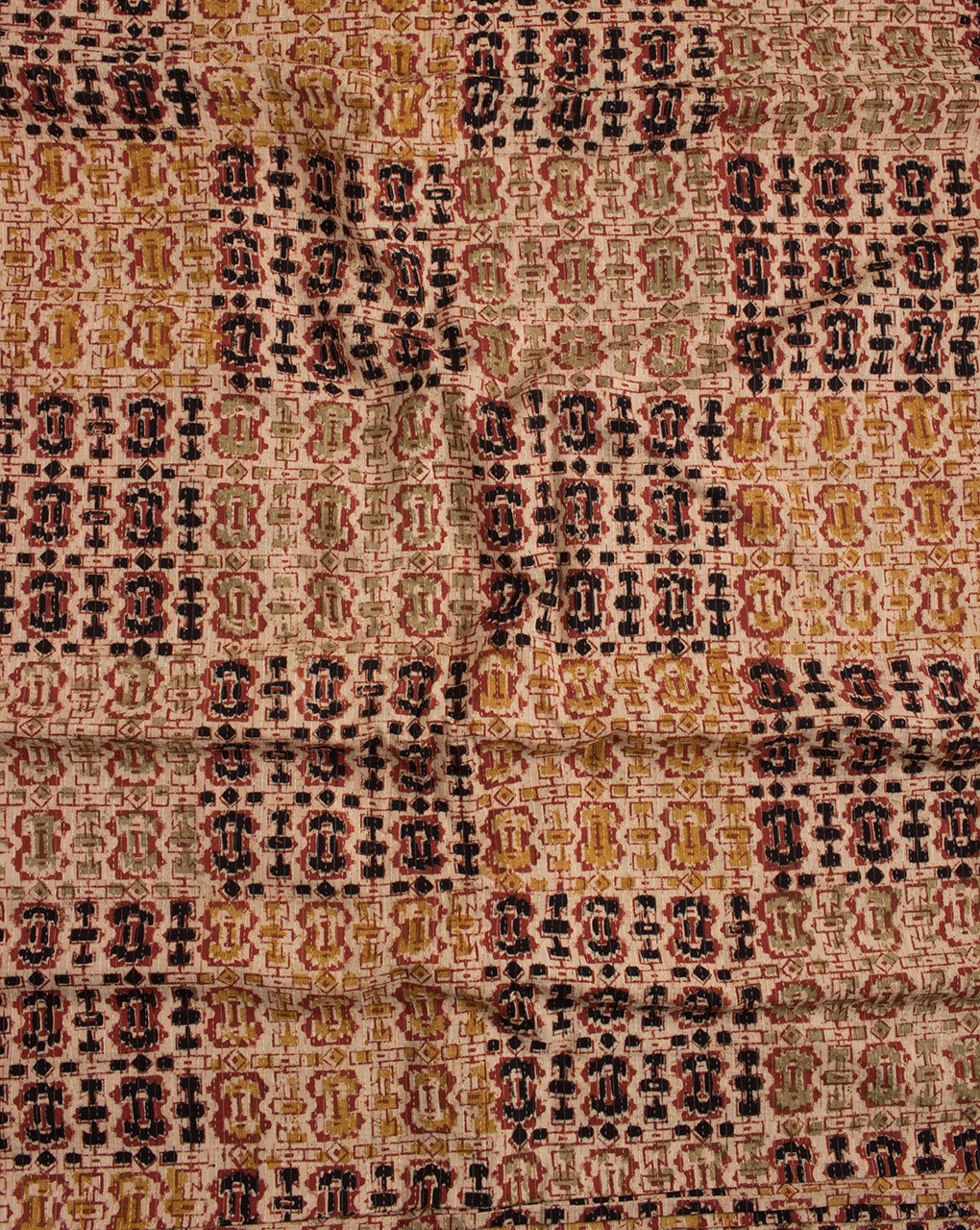 Kantha Kalamkari Hand Block Cotton Fabric - Fabriclore.com
