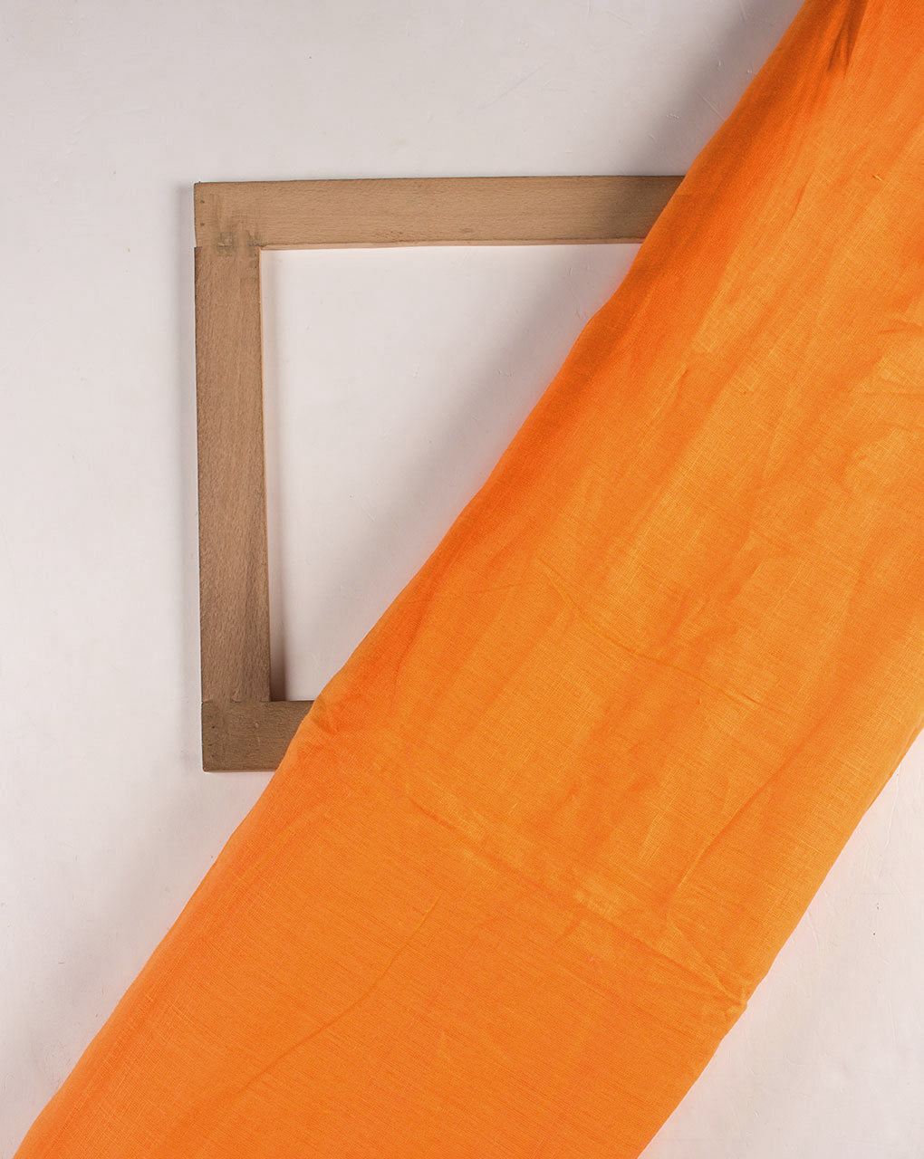 Orange Plain Premium Pure Linen Fabric ( Width 58 Inch ) - Fabriclore.com