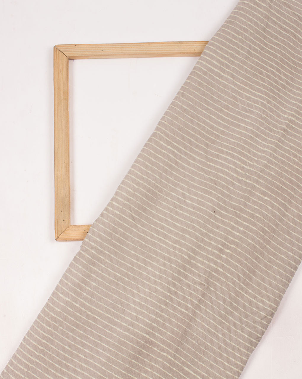 Stripes Pattern Akola Hand Block Kashish Rayon Modal Fabric - Fabriclore.com