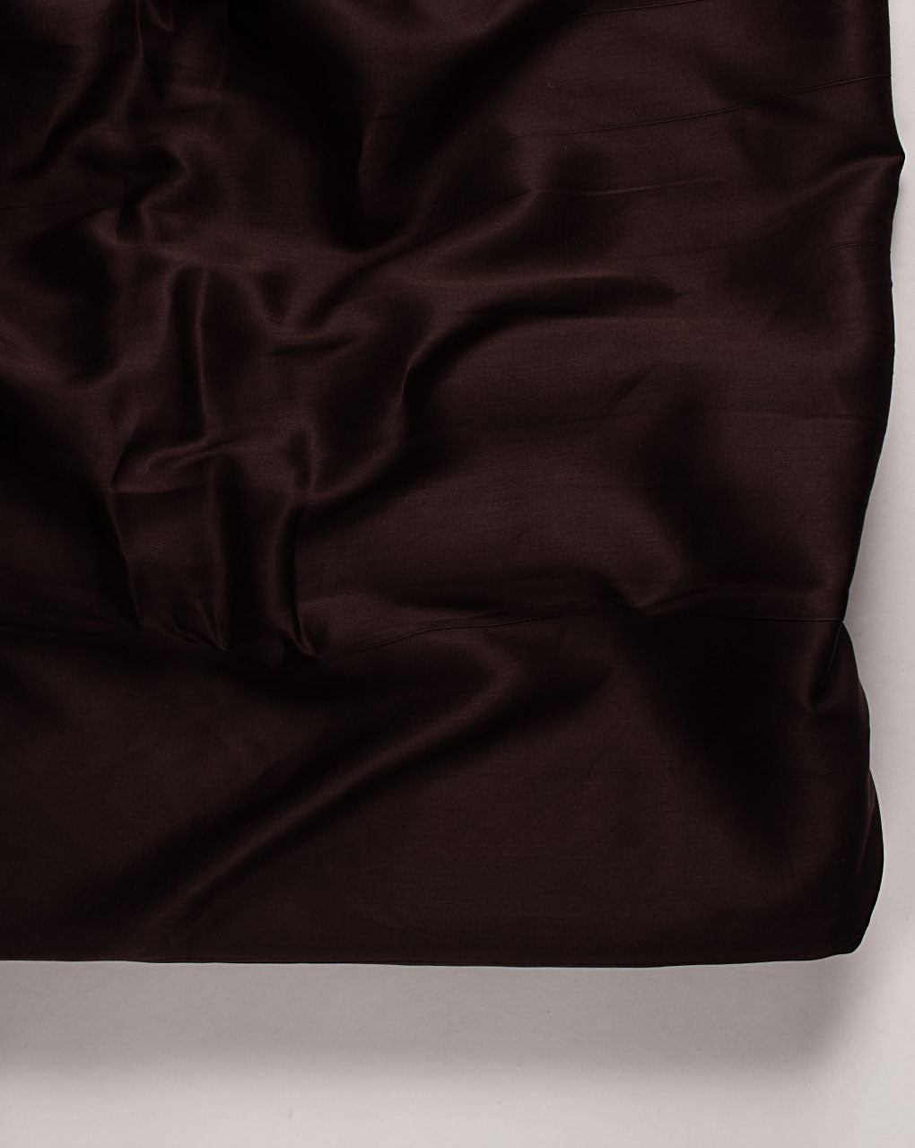 Borwn Plain Modal Satin Fabric