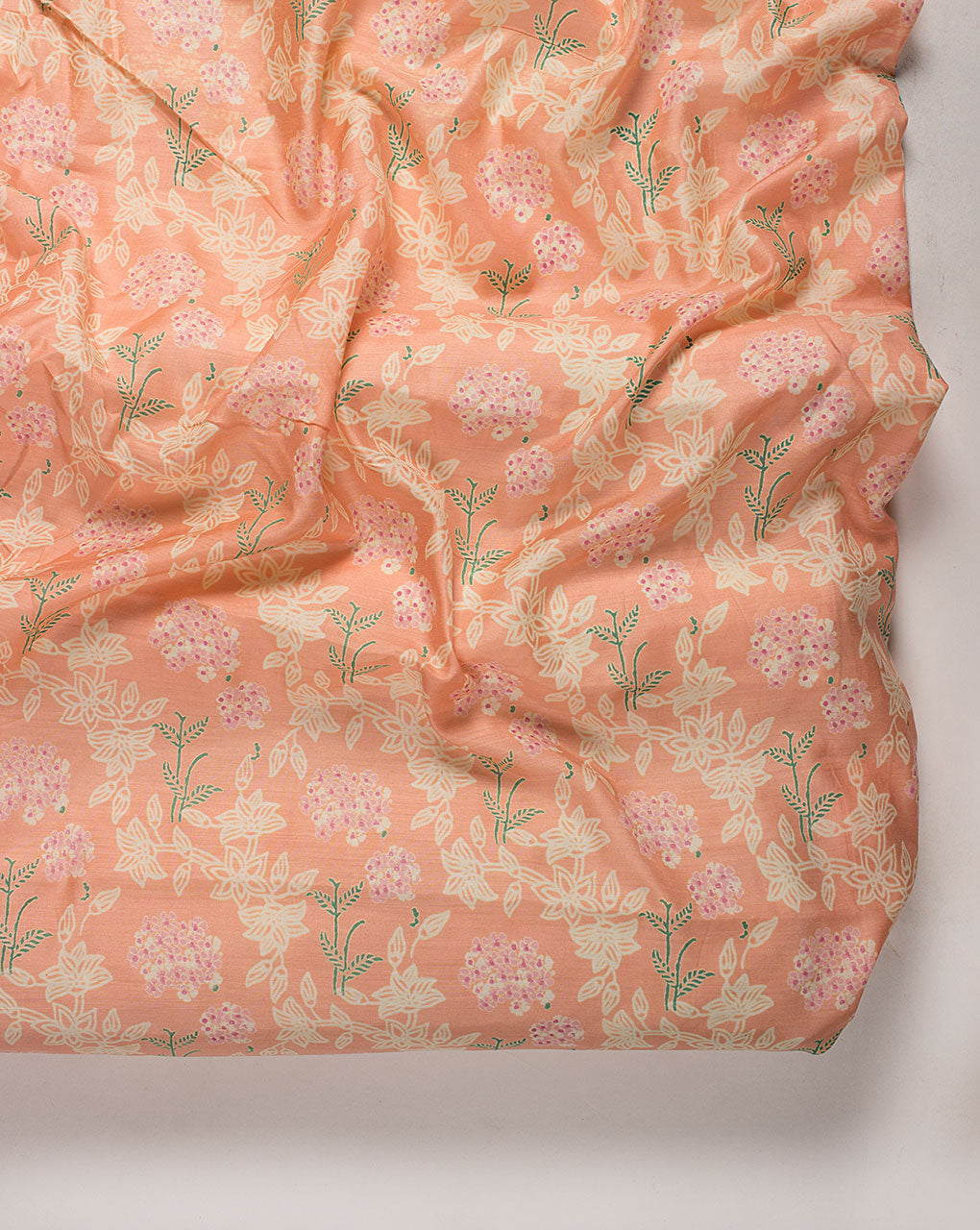 ( Pre Cut 80 CM ) Discharge Print Bemberg by Liva Modal Fabric ( Cotton Silk Heavy )