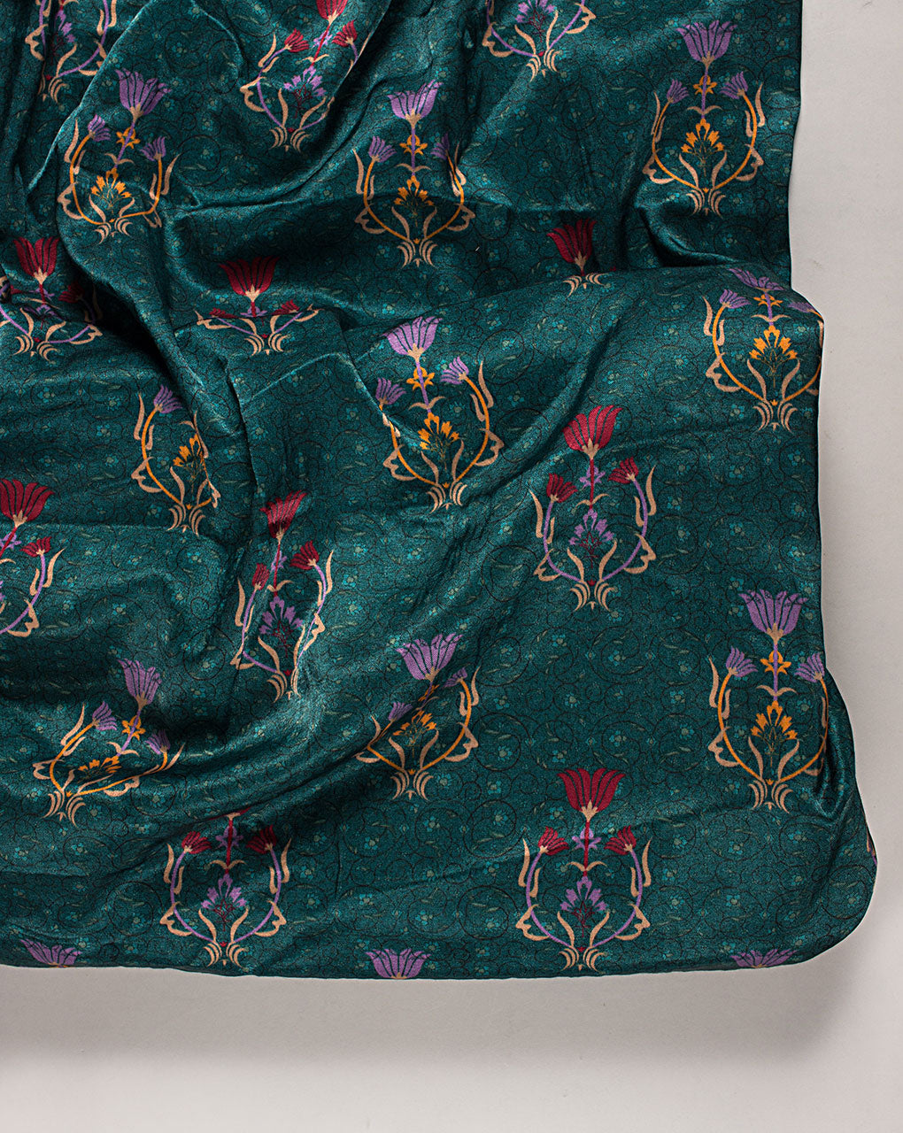 ( Pre Cut 50 CM ) Digital Print Mashru Silk Fabric