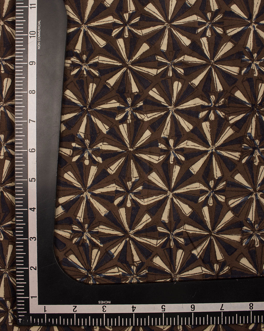 Jhag Ajrak Hand Block Natural Dye Rayon Fabric ( Width 42 Inch ) - Fabriclore.com