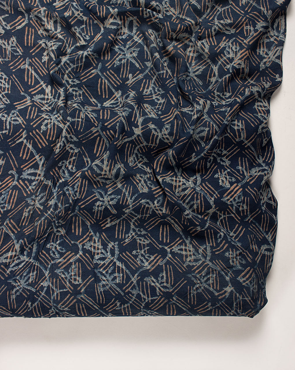 Akola Hand Block Dobby Rayon Fabric