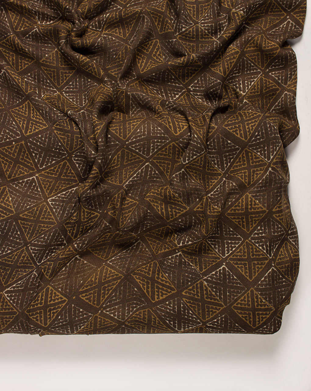 ( Pre Cut 70 CM ) Akola Hand Block Dobby Rayon Fabric