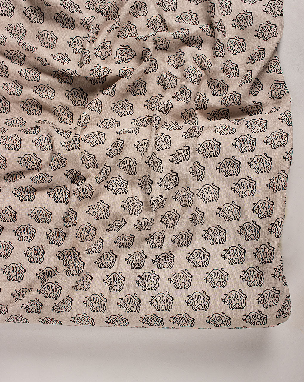 Bagh Print Hand Block Dobby Rayon Fabric