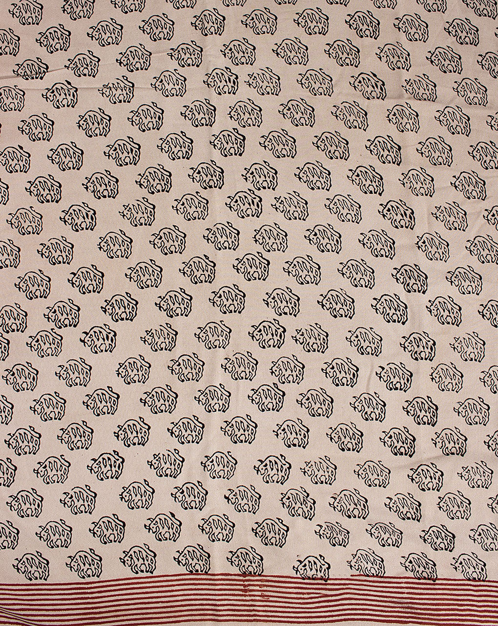 ( Pre Cut 1 MTR ) Bagh Print Hand Block Dobby Rayon Fabric